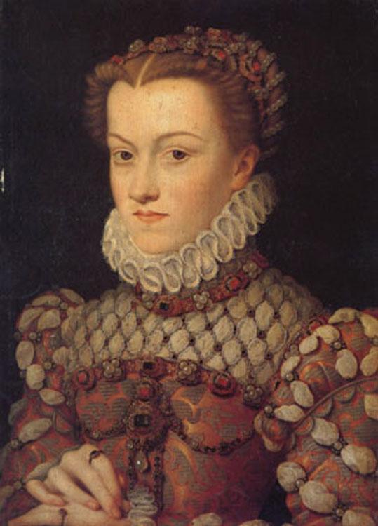 Francois Clouet Elisabeth of Austria,queen of France (mk05) Sweden oil painting art